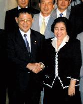 Yamasaki holds talks with Megawati